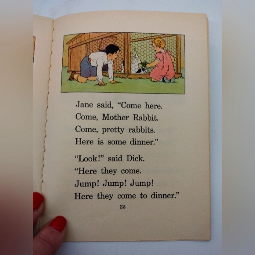 Dick and Jane Curriculum Foundation series Book Elson Gray Vintage - Picture 6 of 14
